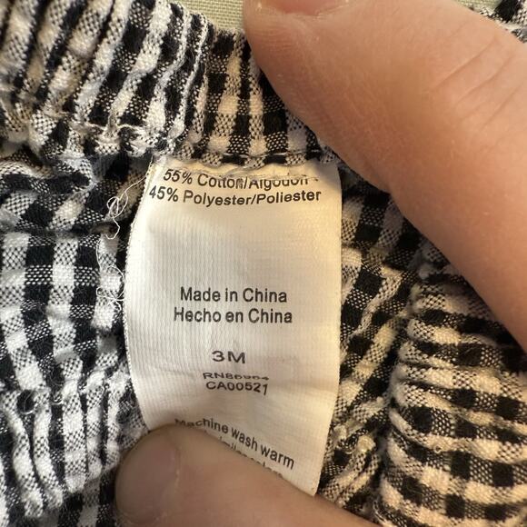 Samara VTG Baby Girl 3 Months Monkey Seersucker Smocked Sun Dress Pink Black 2PC - Picture 3 of 9